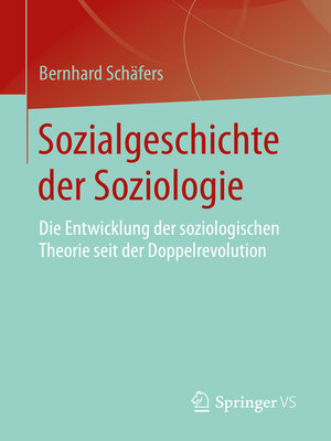 cover image of Sozialgeschichte der Soziologie